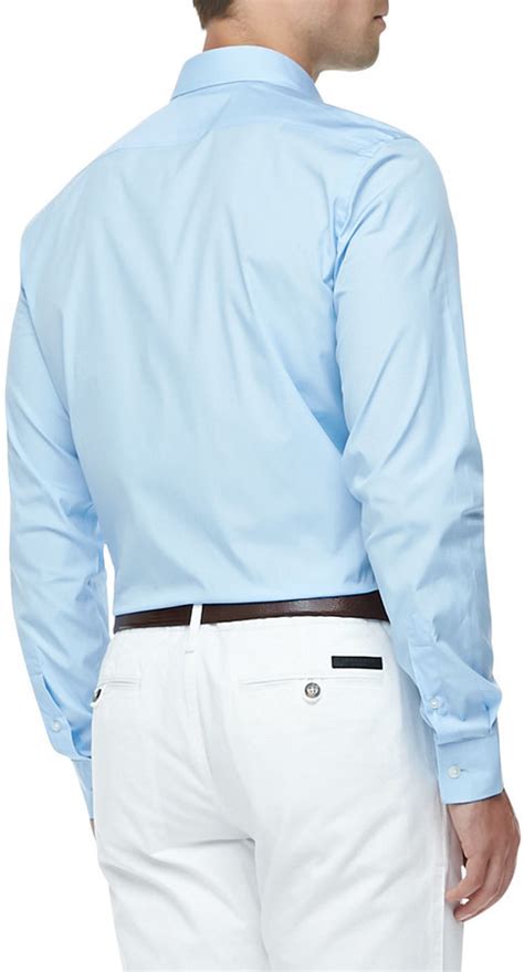 neiman marcus Burberry blue shirt